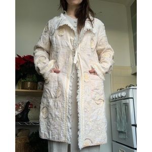 White Quilted coat